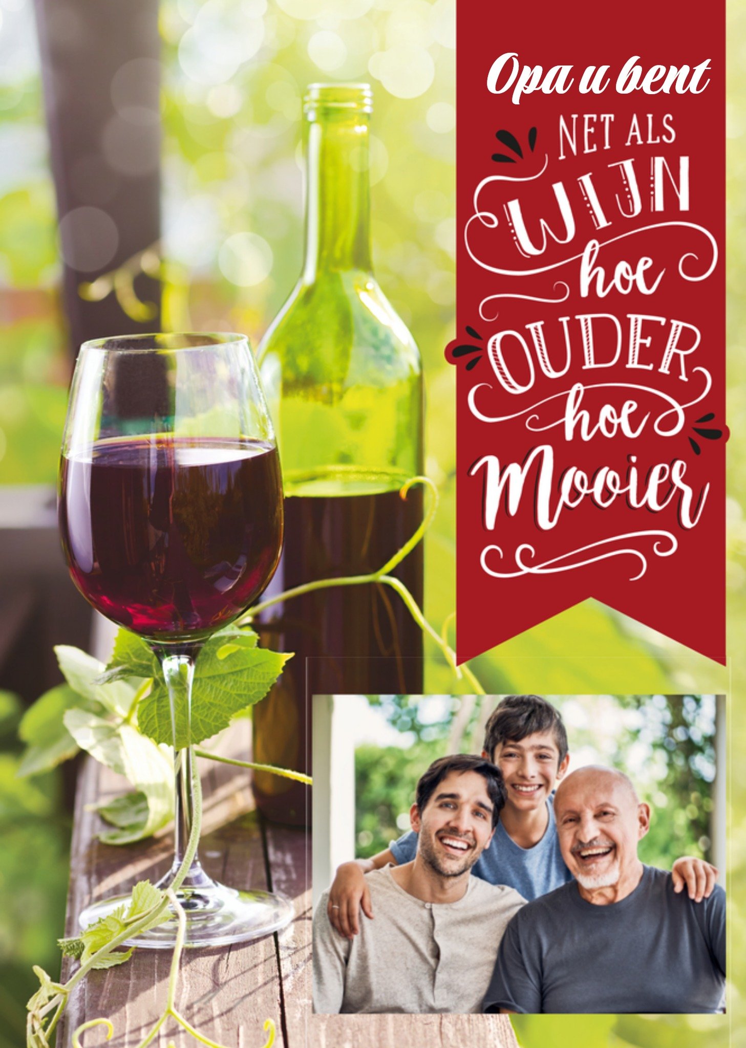 Verjaardag Wijn Opa Paperclip