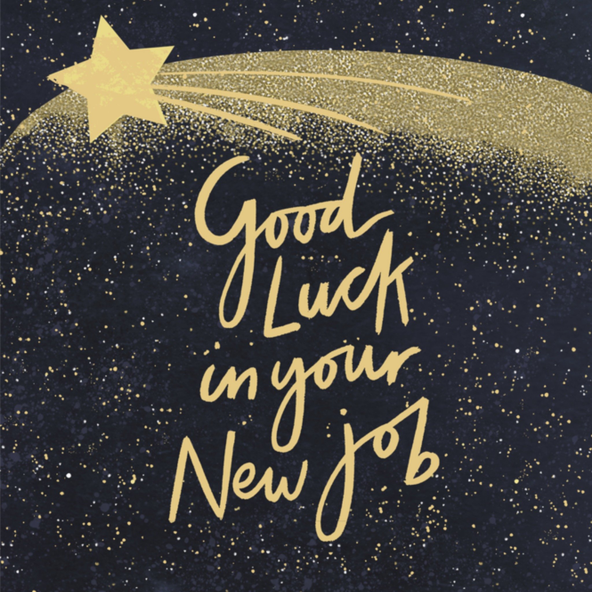 Nieuwe baan Sterren Vierkante Kaart UK Greetings