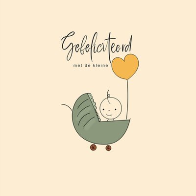 Studio Marloes | Geboortekaart | Hart Ballon