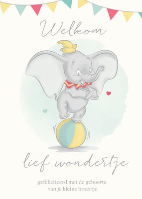 Disney | Geboortekaart | Dumbo | Welkom lief wondertje