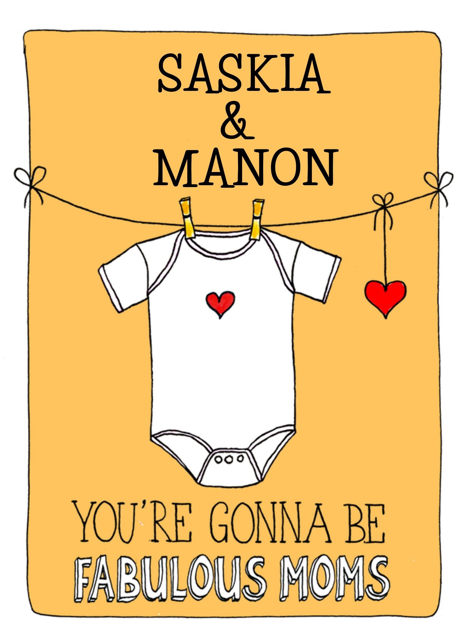 Zwangerschapskaart Moms Kaart Sandysign