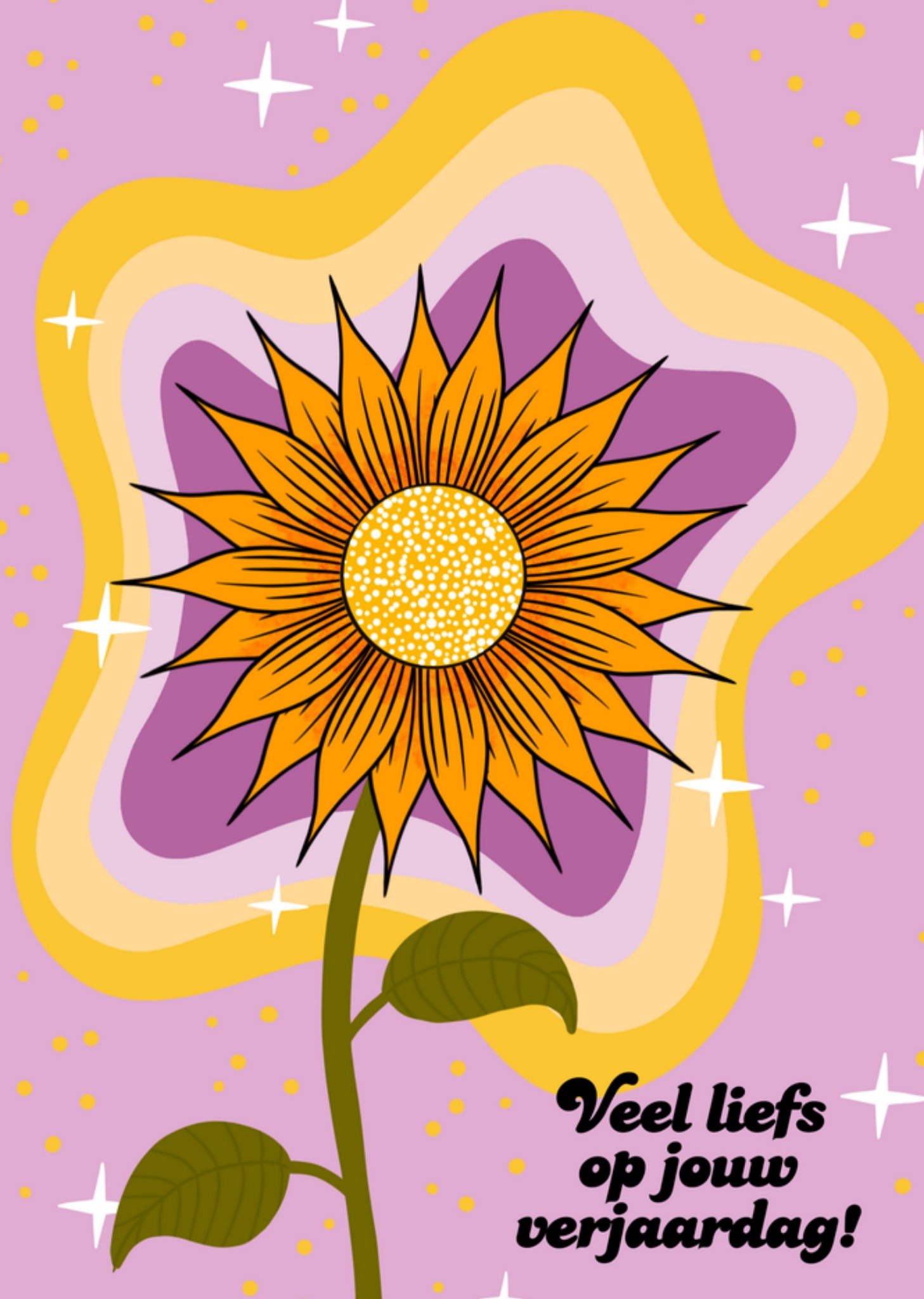 Verjaardagskaart Bloem Kaart Greetz