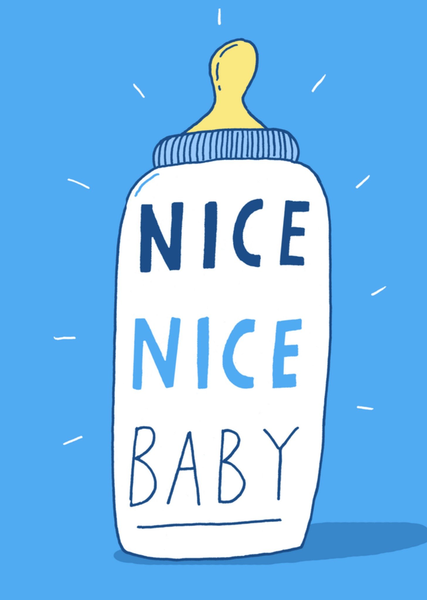 Geboortekaart blauw Kaart Charly Clements