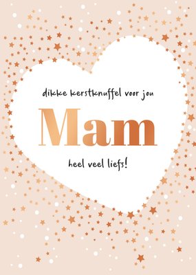 Tsjip | Kerstkaart | dikke knuffel | mam