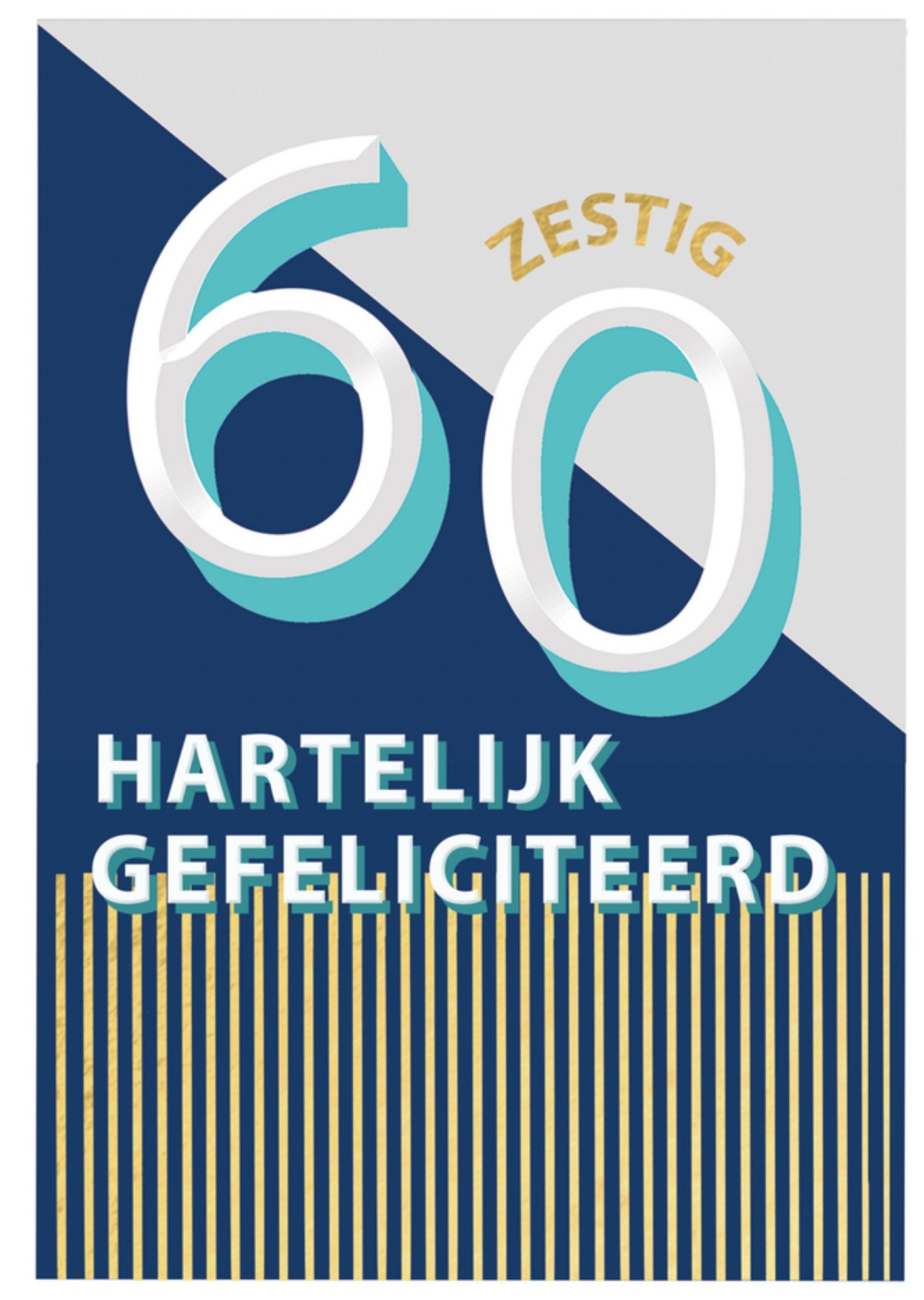 Abacus Verjaardagskaart zestig Kaart Abacus Cards