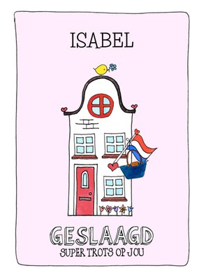Sandysign | Geslaagdkaart | Geslaagd Super trots op jou