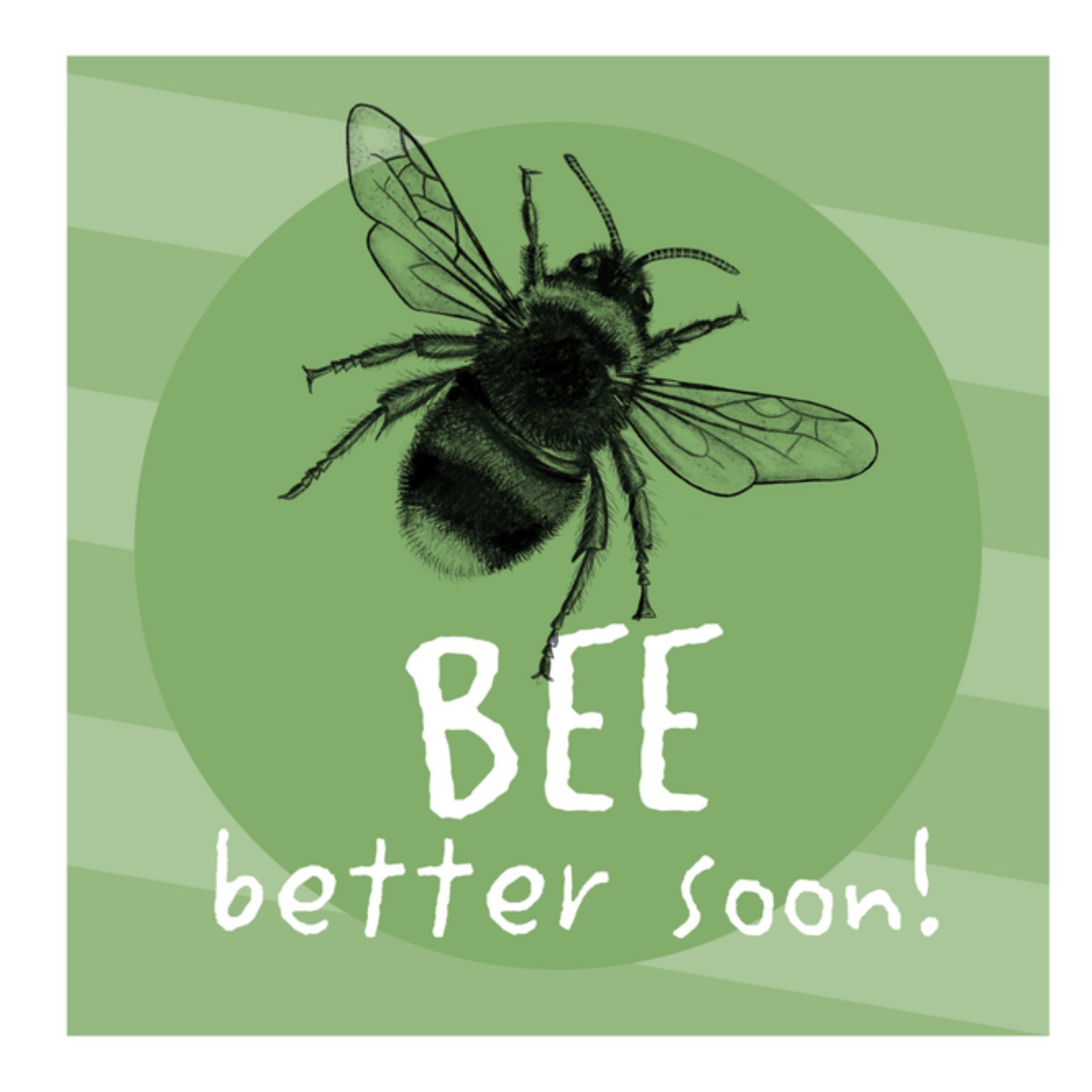 Greetz Beterschapskaart bijtje Vierkant