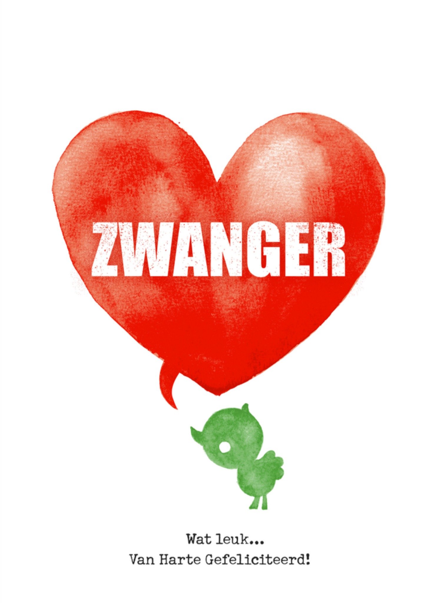 Zwangerschapskaart Wat leuk Bright Spot