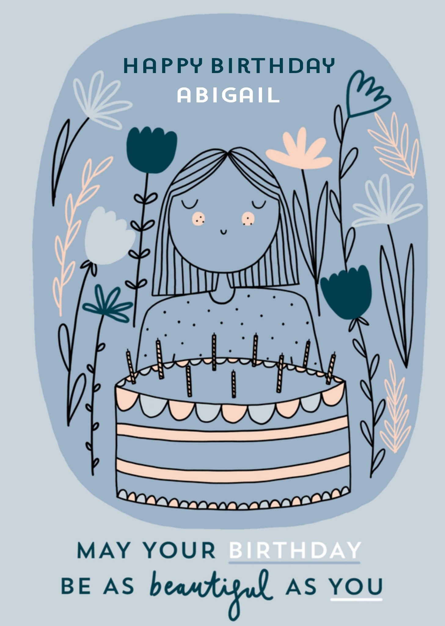 Greetz Verjaardag Meisje Standard Card