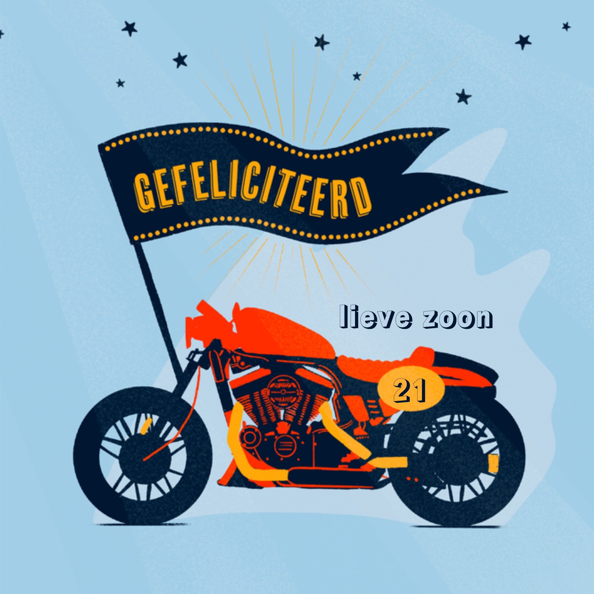 Greetz Verjaardagskaart Dami Draws Illustratie Vierkant