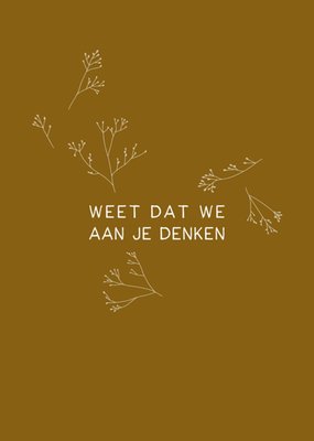 Dagelijksebroodkruimels | Denken aan kaart | Bloemen