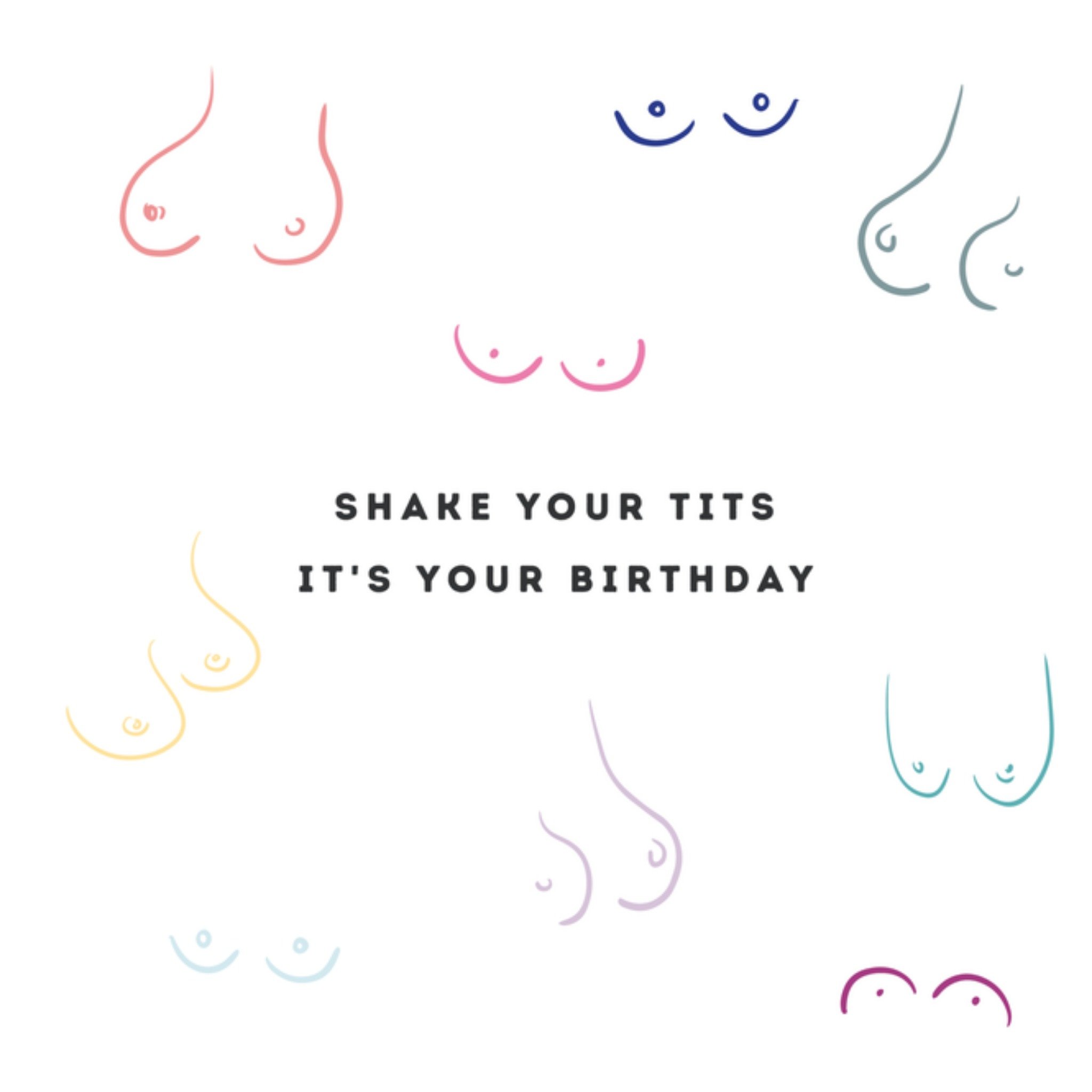 Greetz Verjaardag Tiet Vierkant