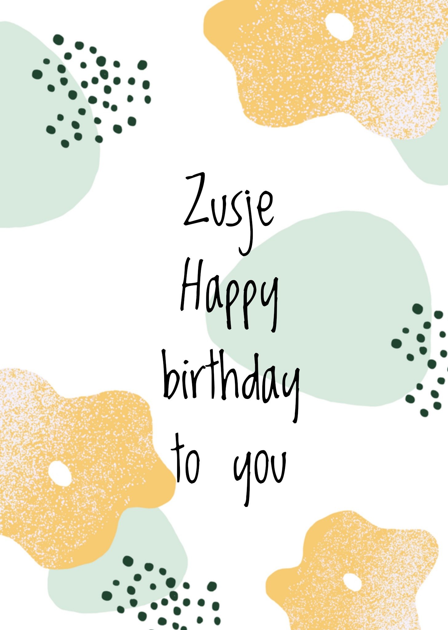 Greetz Verjaardagskaart Zusje Standard Card