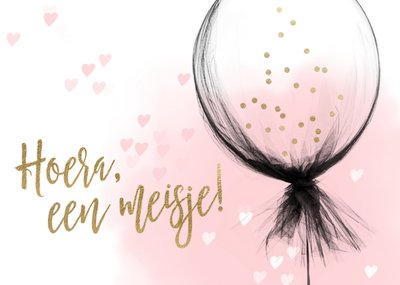 Luckz | Geboortekaart | Hoera, een meisje!