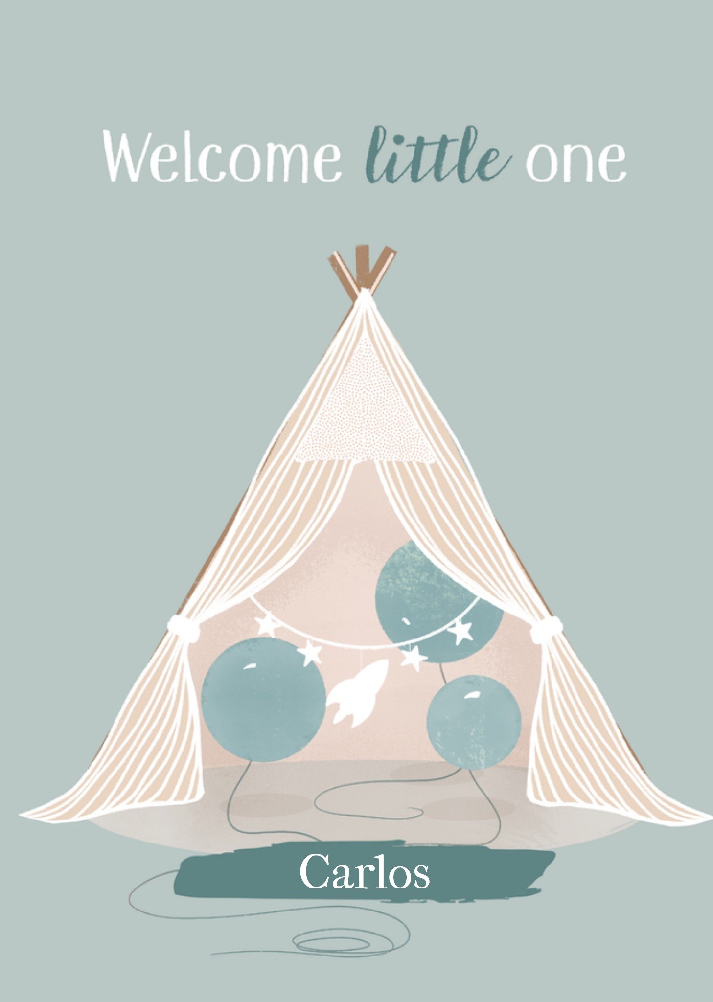 Geboortekaart tent Greetz