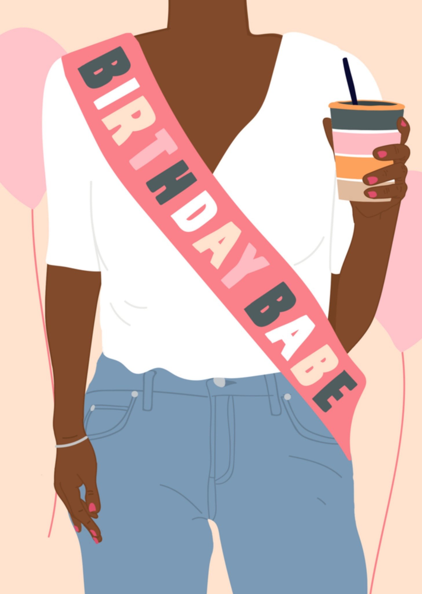 Verjaardagskaart sjerp birthday babe Kaart Greetz