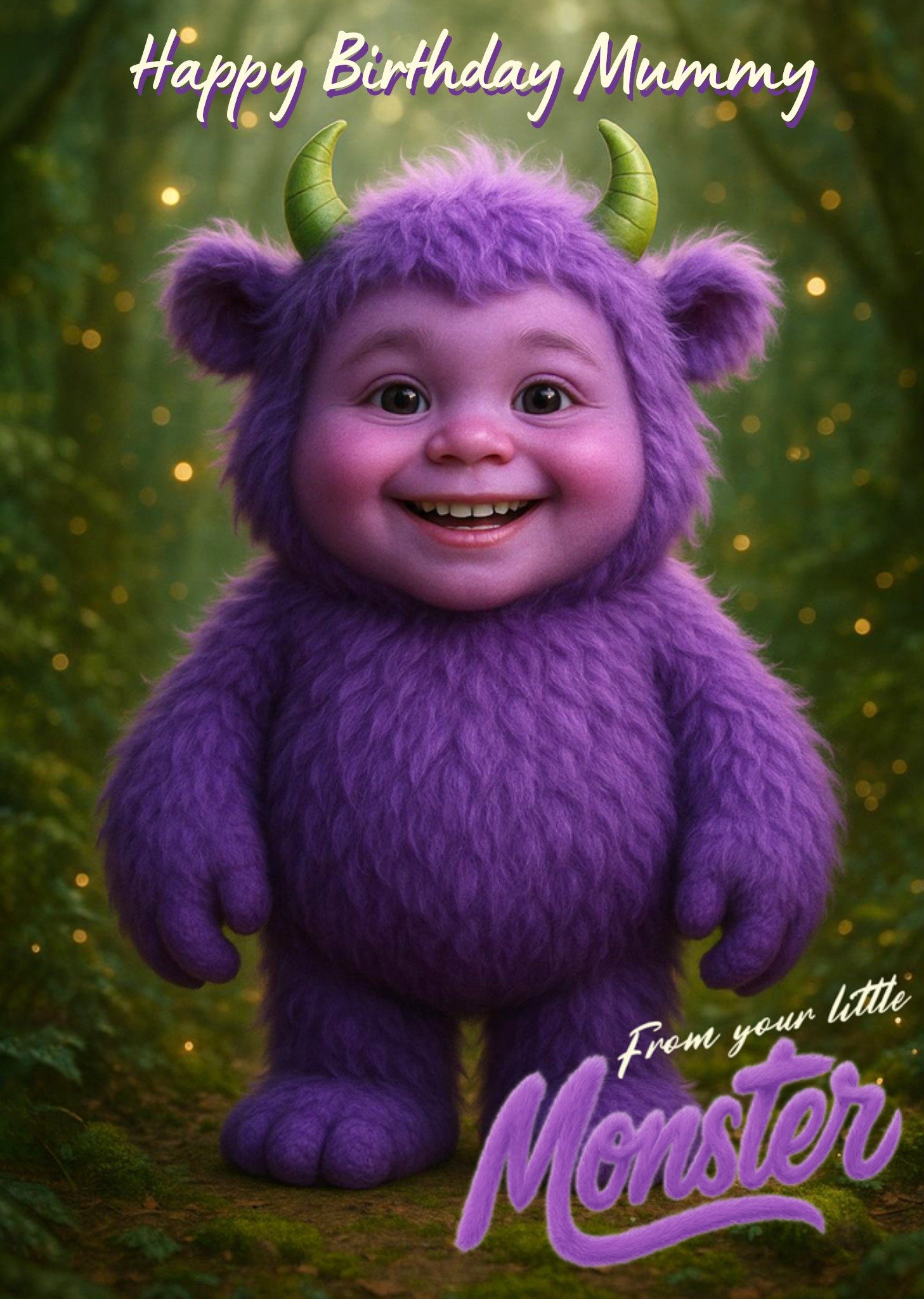 Verjaardagskaart Face Swap From Your Little Monster Greetz