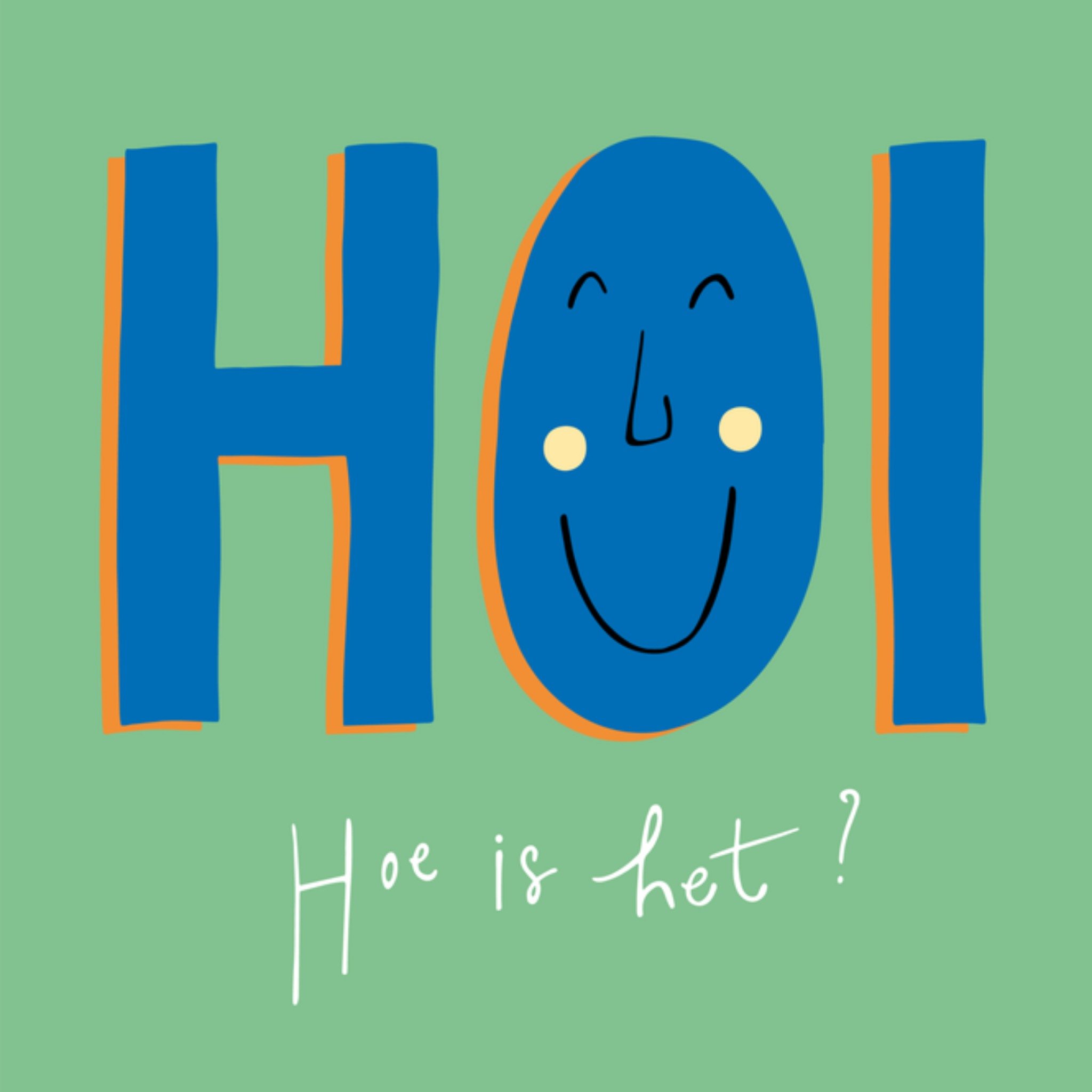 Funny Side Up Zomaar kaart Hoi hoe is het Vierkant