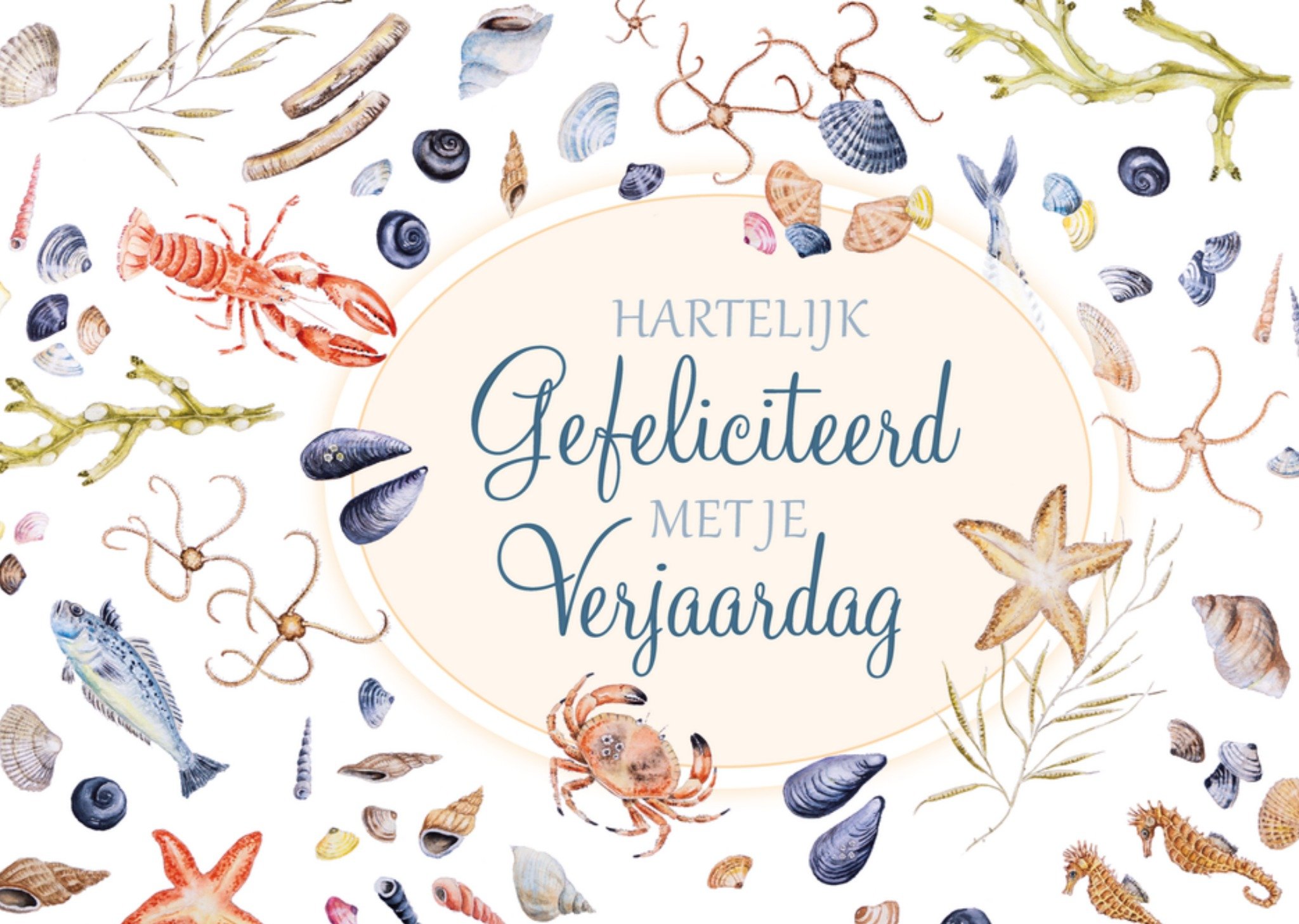 Verjaardagskaart Hartelijk gefeliciteerd Kaart Janneke Brinkman