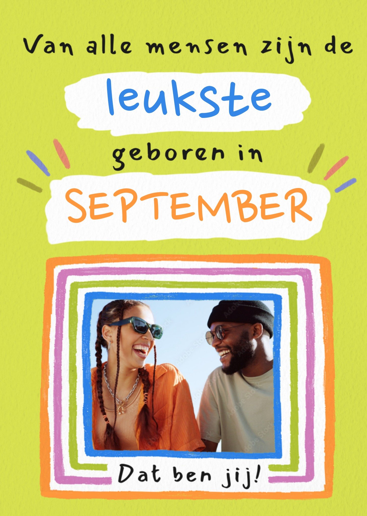 Greetz Verjaardagskaart Geboren in September Standard Card