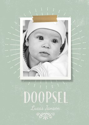 Fotolijst Foto Upload Doop Kaart