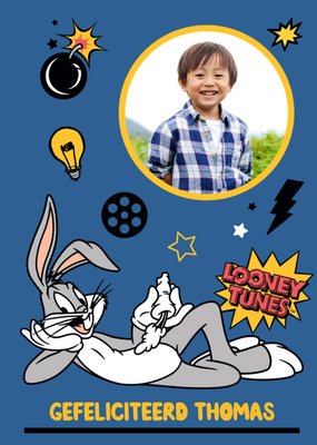 Warner Bros | Verjaardagskaart | Looney Tunes | Bugs Bunny | Met foto