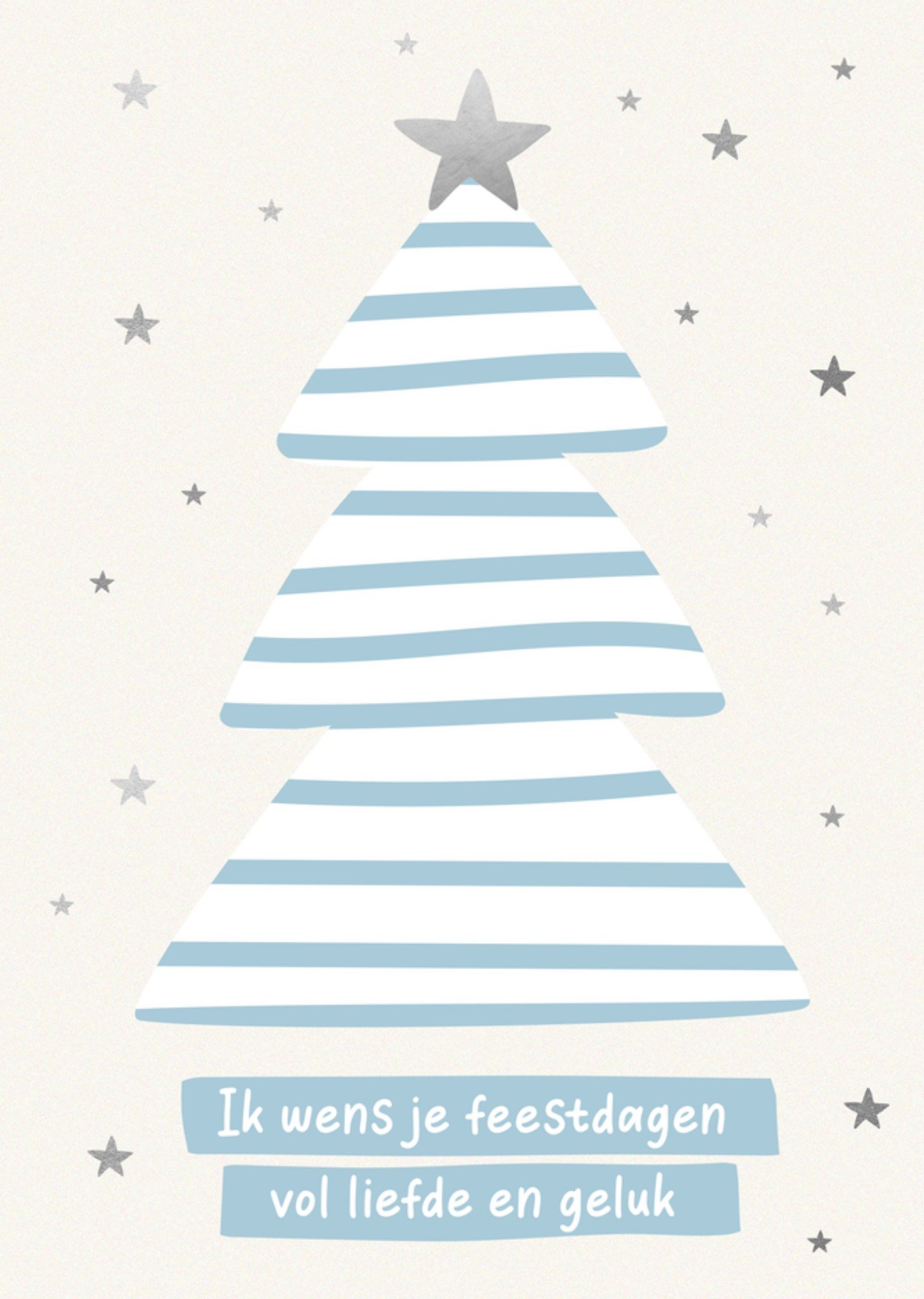 Kerstkaart Liefde en geluk Greetz