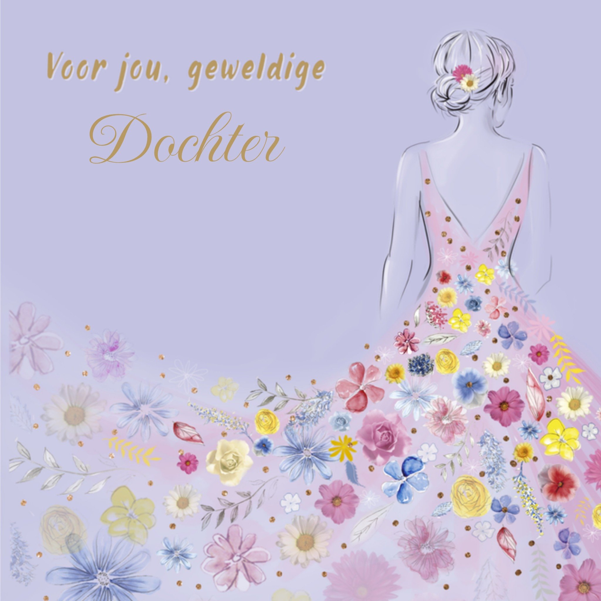 Verjaardag Bloemen Vierkante Kaart UK Greetings