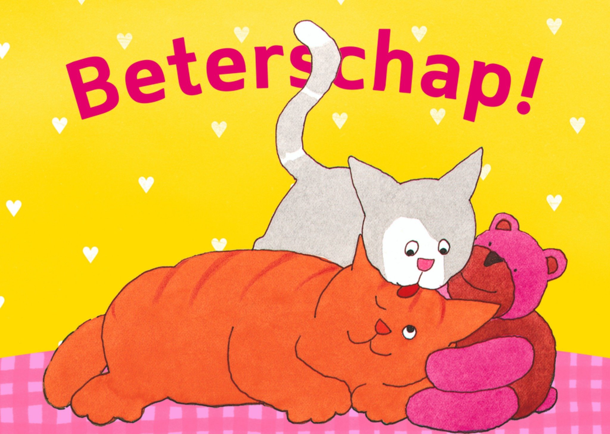 Beterschapskaart wordt vertroeteld Kaart Dikkie Dik