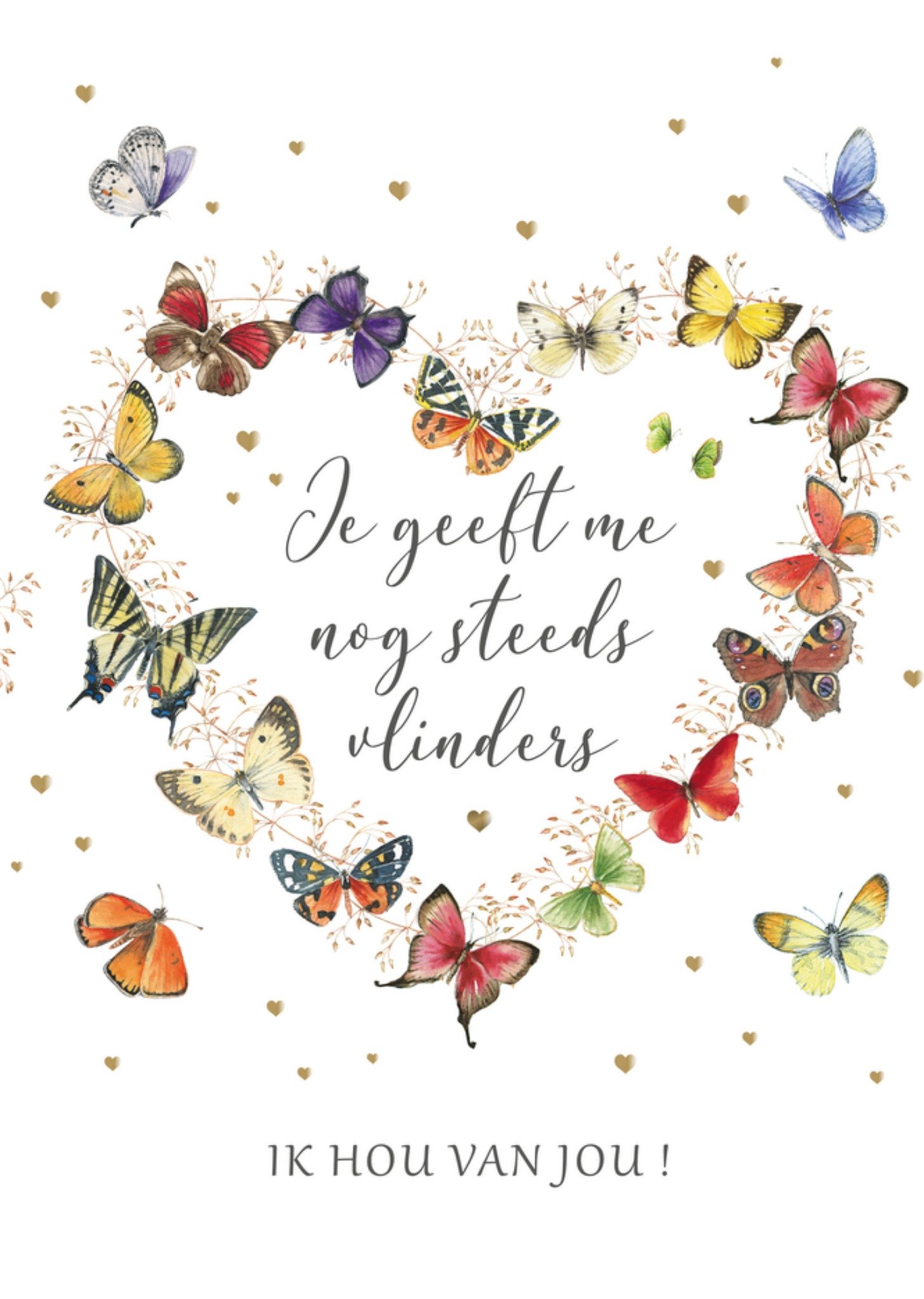 Valentijnskaart Vlinders Kaart Janneke Brinkman