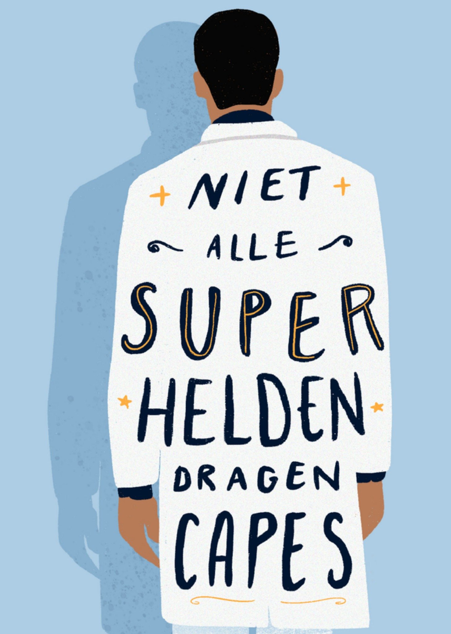 Bedankkaart dokter superheld Greetz