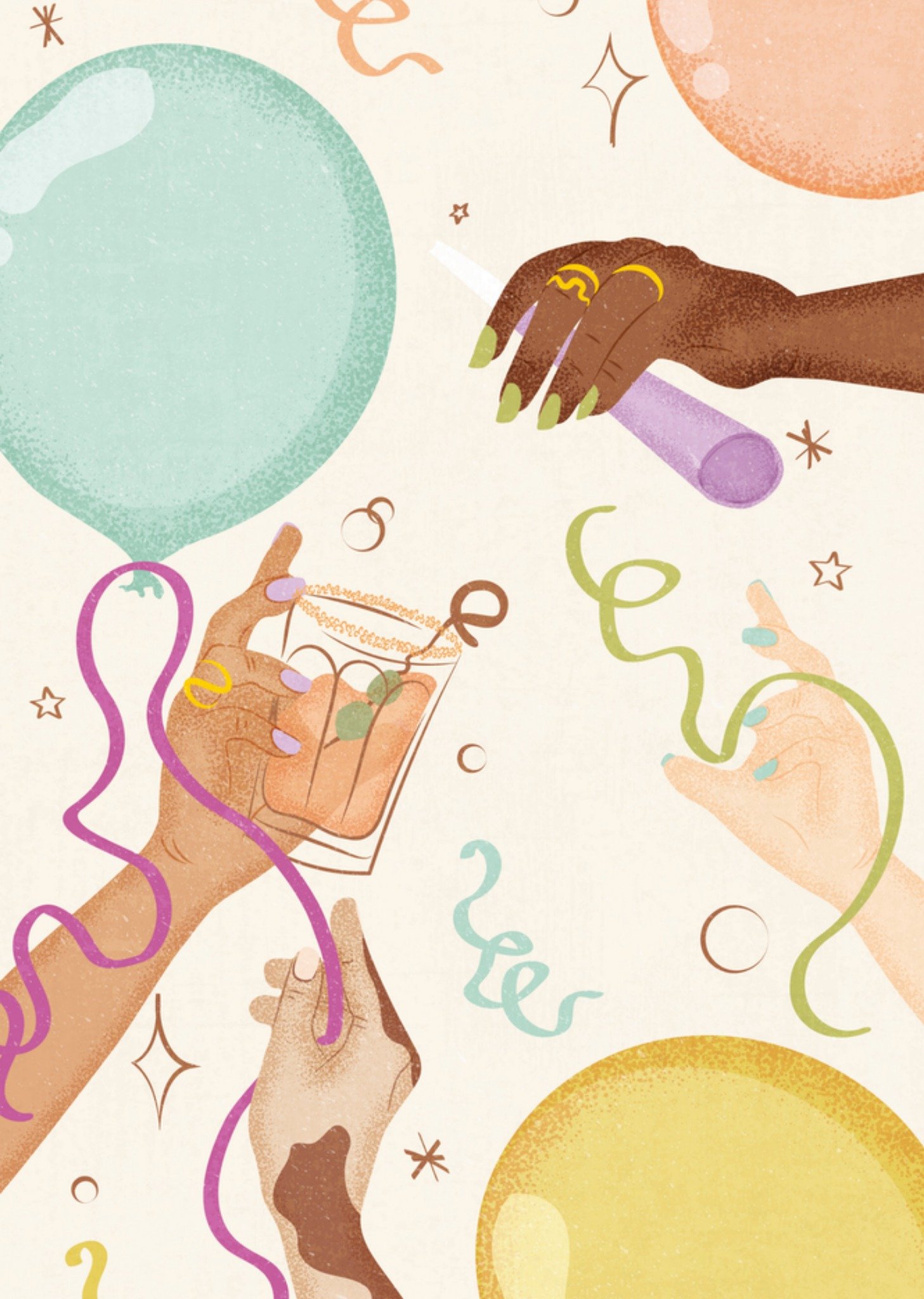 Verjaardagskaart illustratie Kaart Melolelo