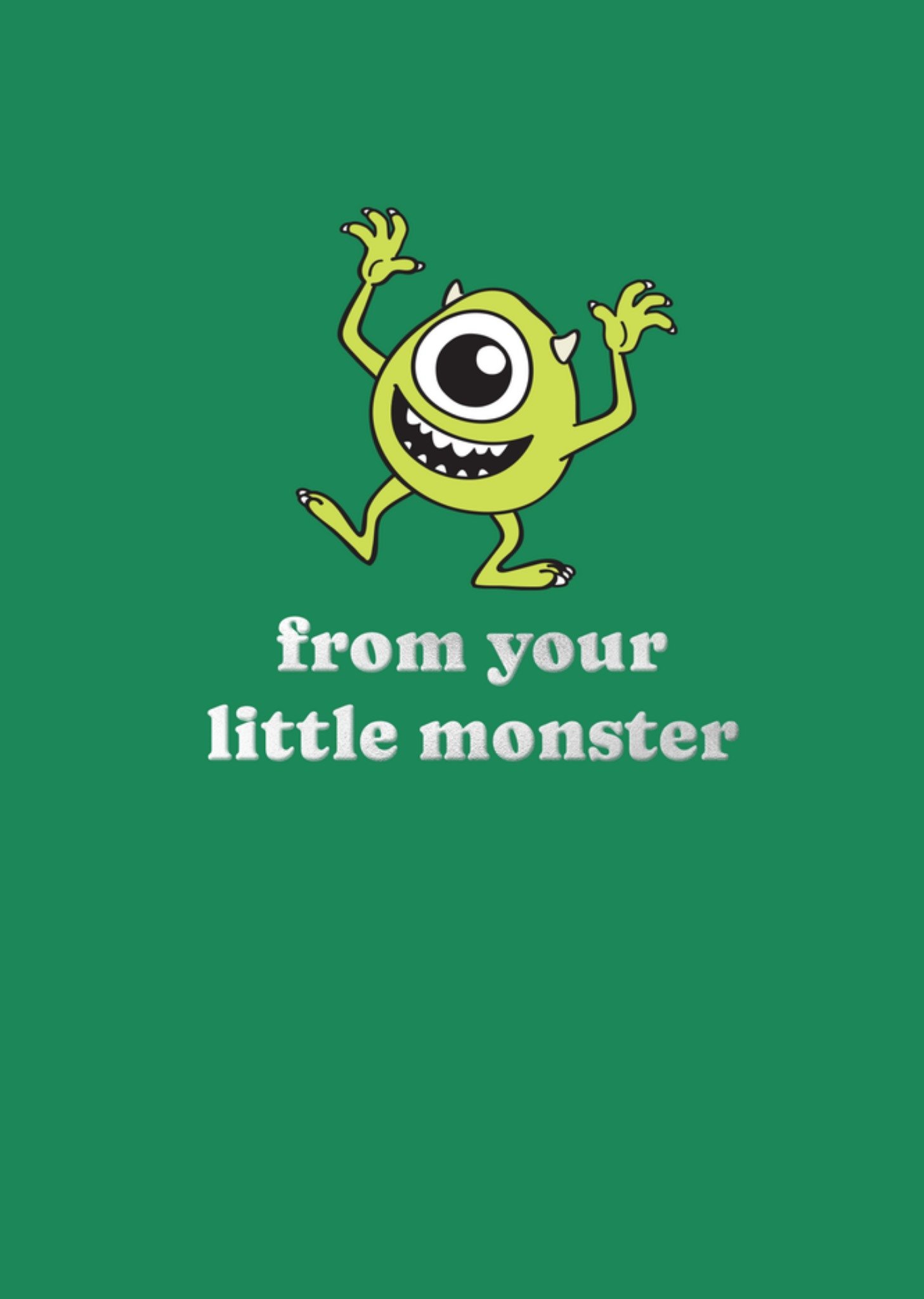 Disney Pixar Vaderdagkaart Monsters Inc From your little monster Greetz