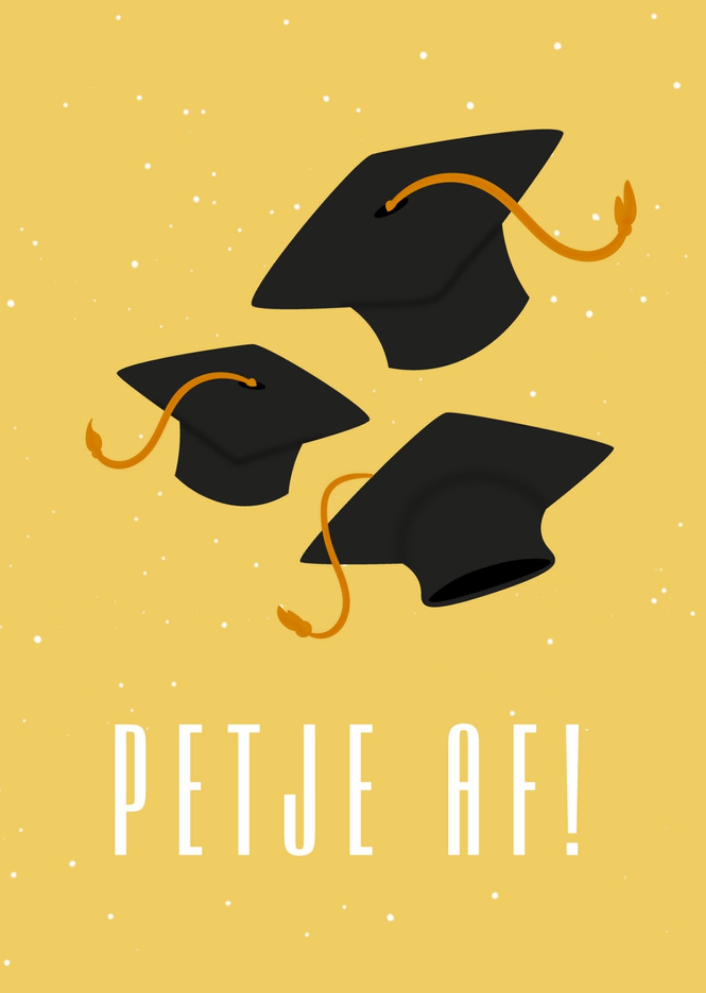 Geslaagd kaart petje af Kaart Greetz