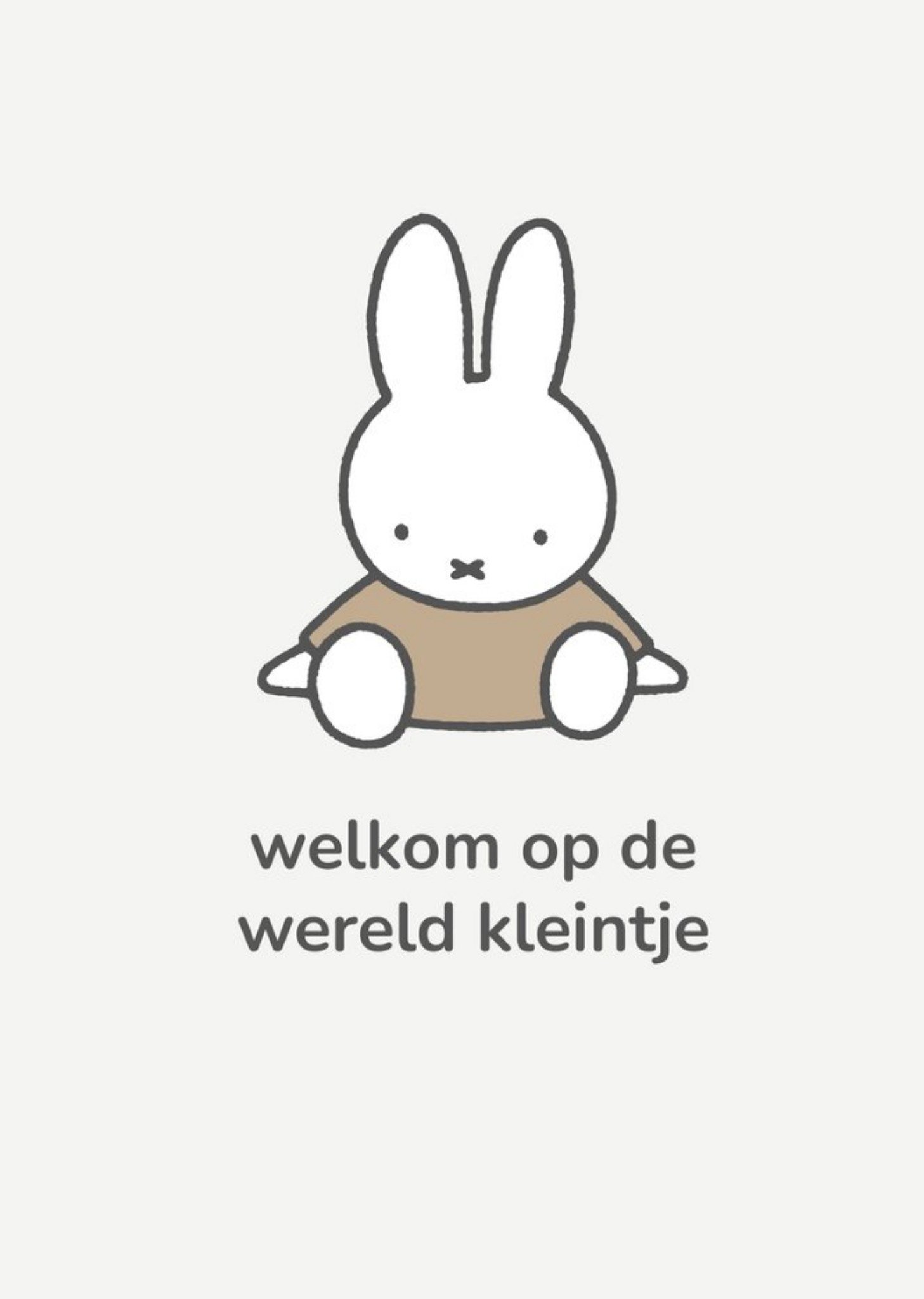 Miffy Geboortekaart Welkom op de wereld kleintje Kaart Nijntje