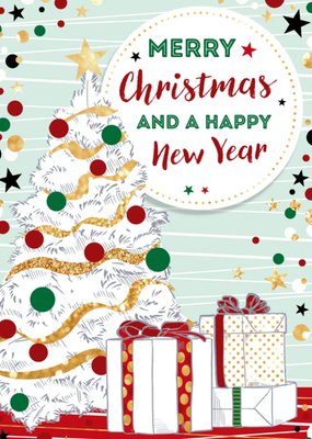 TMS | Kerstkaart | cadeautjes | kerstboom