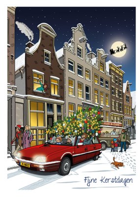 Fabriekshuys | Kerstkaart | auto