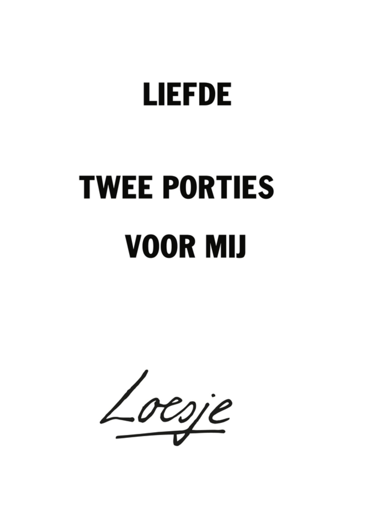 Geboortekaart Tweeling Kaart Loesje