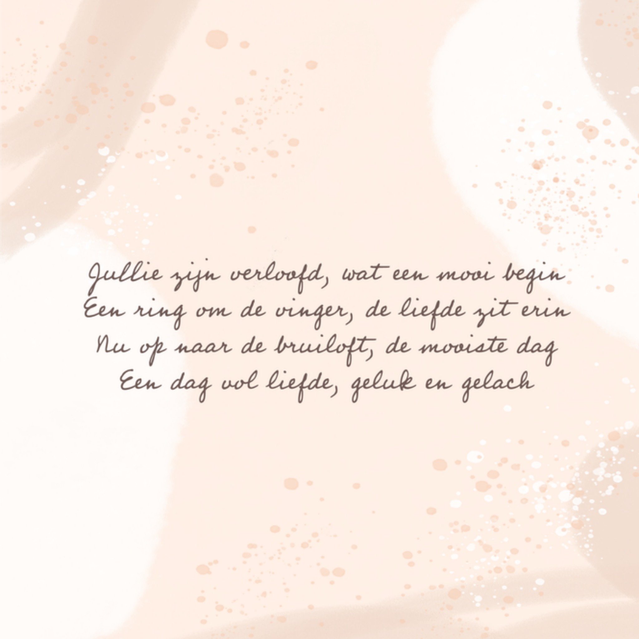 Greetz Huwelijkskaart Verloofd Gedicht Vierkant