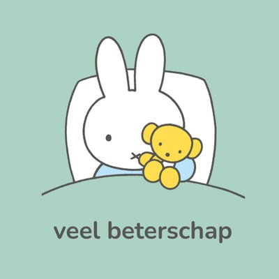 Miffy | Beterschapskaart | Veel beterschap