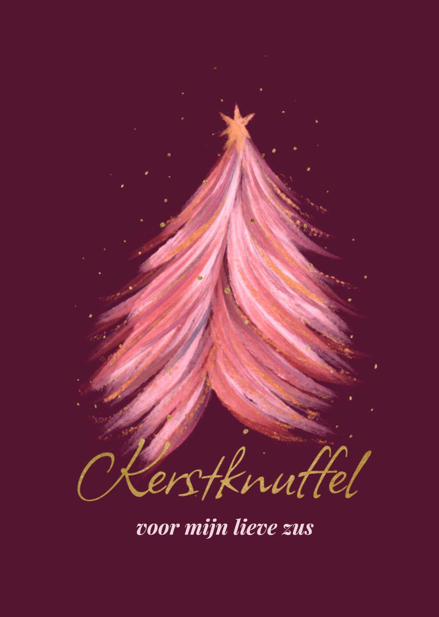 Greetz Kerstkaart voor mijn lieve zus Standard Card