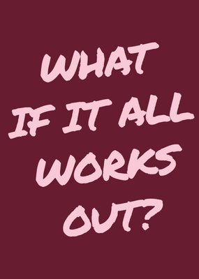 Greetz | Future Me | Zomaar kaart | What if it all works out