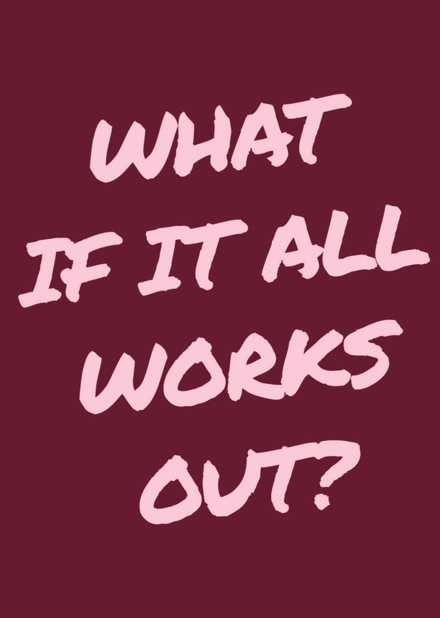 Greetz Future Me Zomaar kaart What if it all works out Standard Card