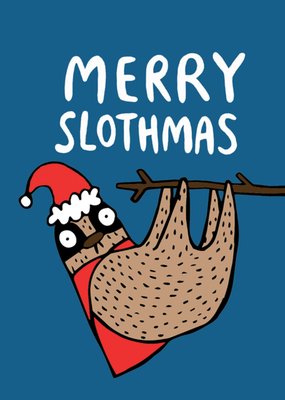 Katie Abey Design | Kerstkaart | grappig | Luiaard