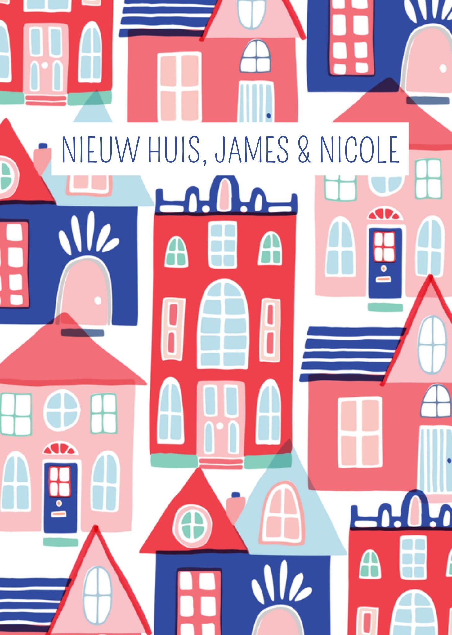 Nieuwe woning Huisjes Kaart Greetz