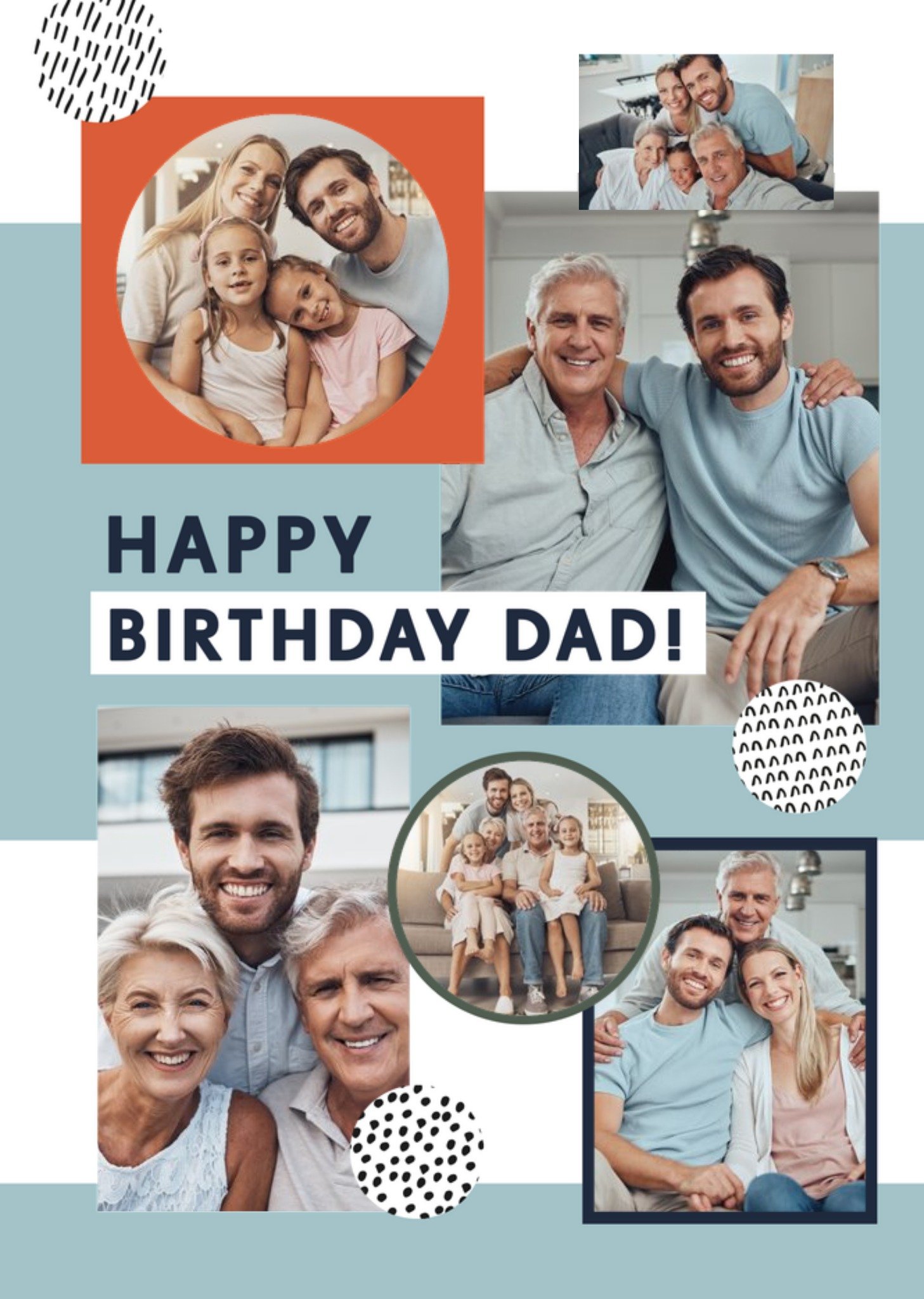 Greetz Verjaardagskaart Happy Birthday Dad Met fotos Standard Card