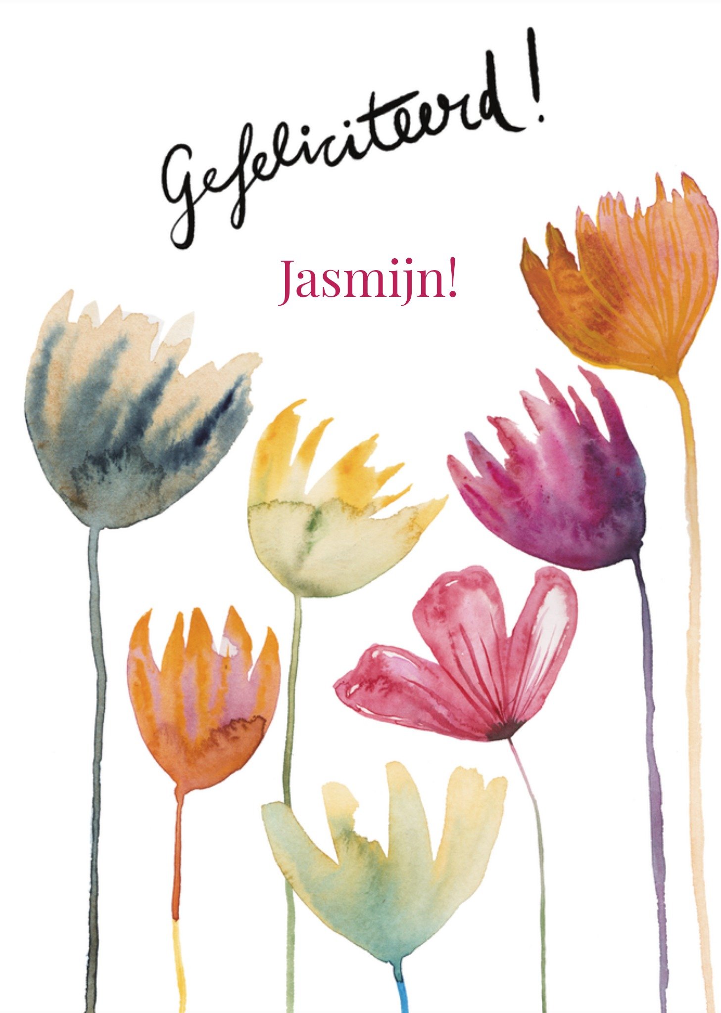 Marie Bodie Verjaardagskaart Bloemen Kaart Marie Bodié