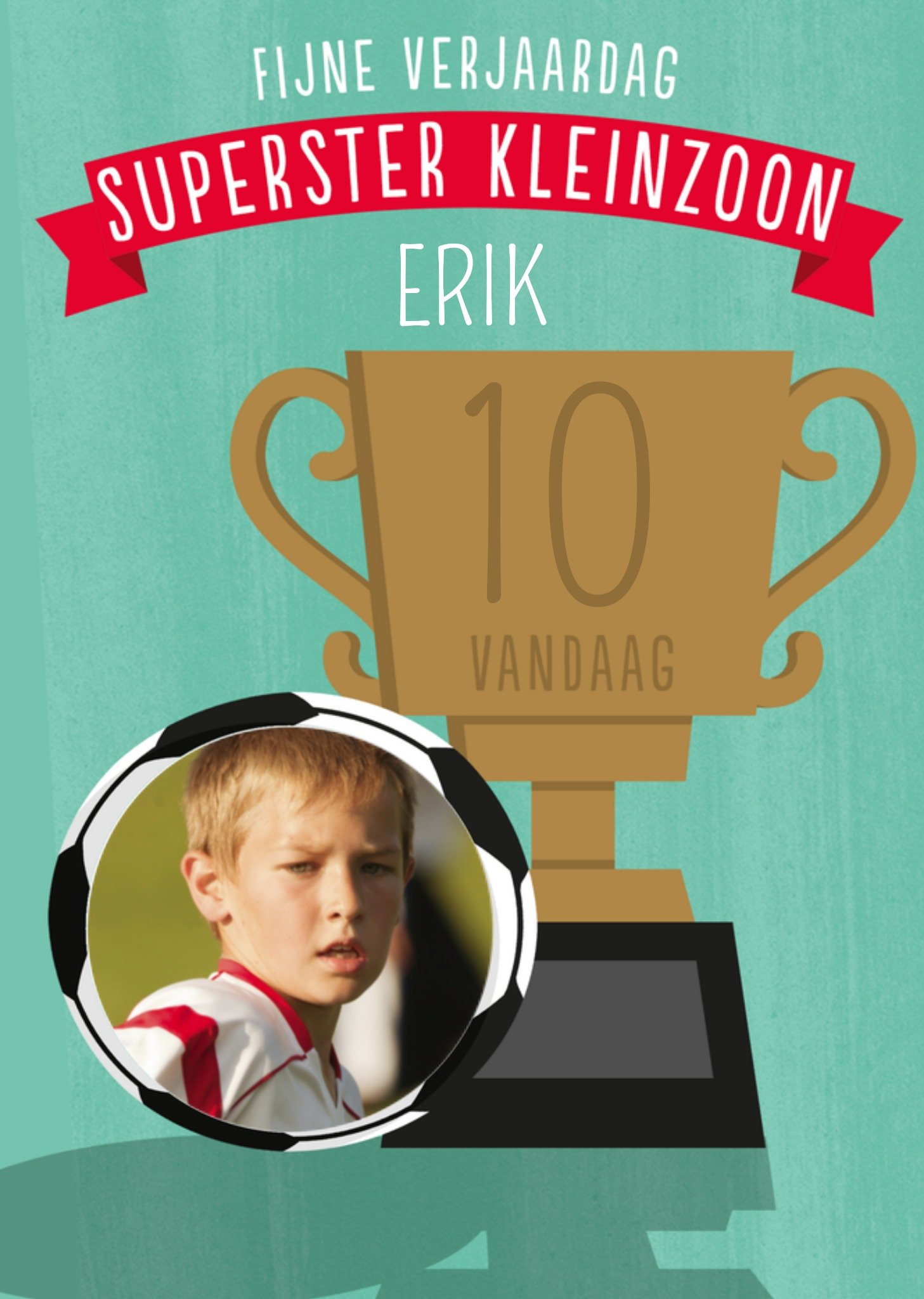 Verjaardagskaart fotokaart met naam Kaart Pigment