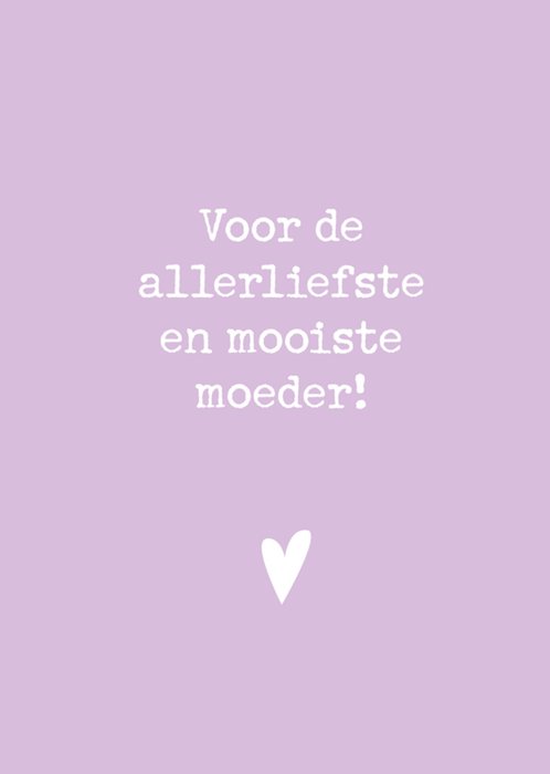 Greetz | Moederdagkaart | allerliefste moeder