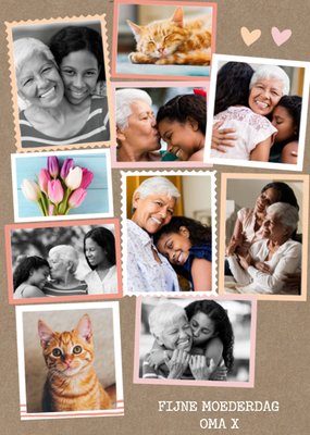 Collage Oma Moederdag Kaart